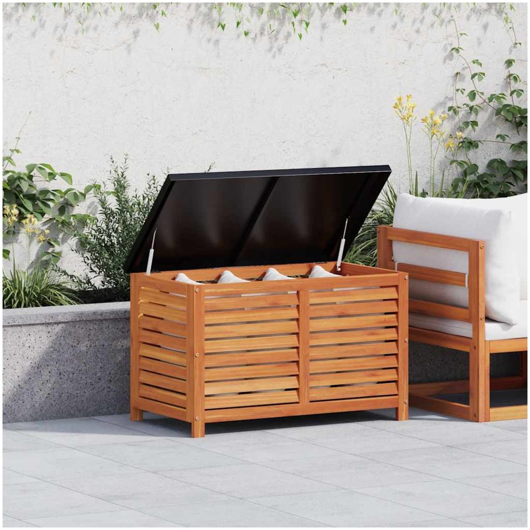 Dynbox massivt eukalyptusträ vidaXL 90 x 48 x 55 cm