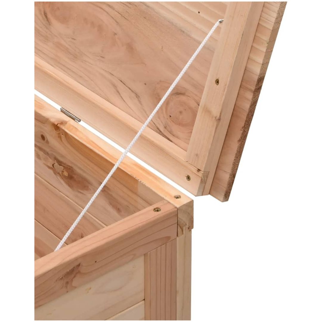 Dynbox massivt granträ vidaXL 150 x 50 x 56.5 cm – bild 7