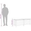 Dynbox massivt granträ vidaXL 150 x 50 x 56.5 cm – miniatyr 9
