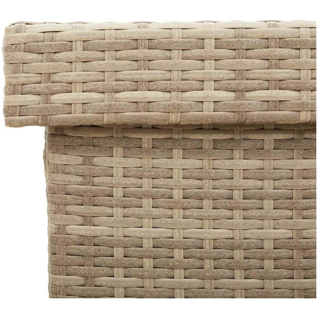 Dynbox med hjul Beige konstrottning vidaXL 160 x 55 x 75 cm – bild 10
