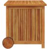 Dynbox med hjul massivt akaciaträ vidaXL 60 x 50 x 58 cm – miniatyr 4