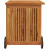 Dynbox med hjul massivt akaciaträ vidaXL 60 x 50 x 58 cm – miniatyr 5