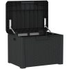 Dynbox med sittdyna antracit 125 l PP vidaXL – miniatyr 5
