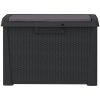 Dynbox med sittdyna antracit 125 l PP vidaXL – miniatyr 6