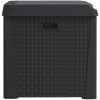 Dynbox med sittdyna antracit 125 l PP vidaXL – miniatyr 7