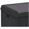 Dynbox med sittdyna antracit 125 l PP vidaXL – miniatyr 9
