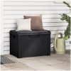 Dynbox med sittdyna antracit 125 l PP vidaXL – miniatyr 1