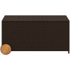 Dynbox på hjul brun 190L konstrottning vidaXL 107 x 55 x 50/53 cm – miniatyr 4