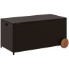 Dynbox på hjul brun 190L konstrottning vidaXL 107 x 55 x 50/53 cm – miniatyr 6