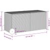 Dynbox på hjul brun 283L konstrottning vidaXL 127 x 55 x 56/59.5 cm – miniatyr 11