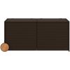 Dynbox på hjul brun 283L konstrottning vidaXL 127 x 55 x 56/59.5 cm – miniatyr 4