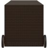 Dynbox på hjul brun 283L konstrottning vidaXL 127 x 55 x 56/59.5 cm – miniatyr 5