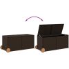 Dynbox på hjul brun 283L konstrottning vidaXL 127 x 55 x 56/59.5 cm – miniatyr 7