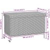 Dynbox på hjul brun konstrottning vidaXL 110 x 55 x 73 cm – miniatyr 11