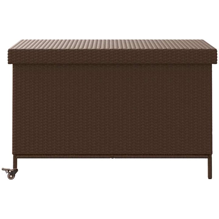 Dynbox på hjul brun konstrottning vidaXL 110 x 55 x 73 cm – bild 4