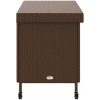 Dynbox på hjul brun konstrottning vidaXL 110 x 55 x 73 cm – miniatyr 5