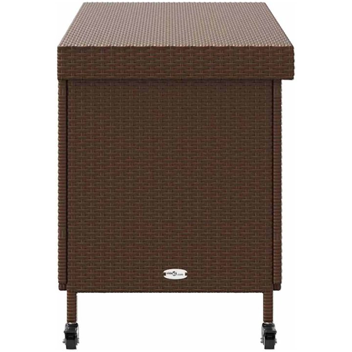 Dynbox på hjul brun konstrottning vidaXL 110 x 55 x 73 cm – bild 5