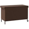 Dynbox på hjul brun konstrottning vidaXL 110 x 55 x 73 cm – miniatyr 6