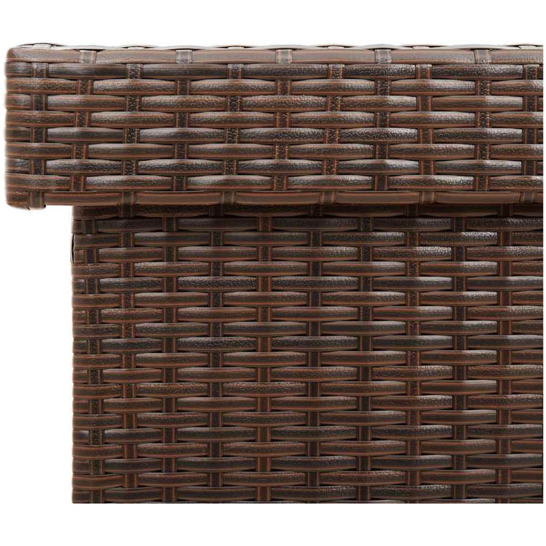 Dynbox på hjul brun konstrottning vidaXL 110 x 55 x 73 cm – bild 10