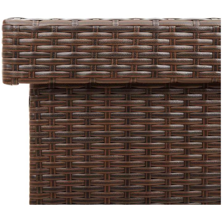 Dynbox på hjul brun konstrottning vidaXL 110 x 55 x 73 cm – bild 10