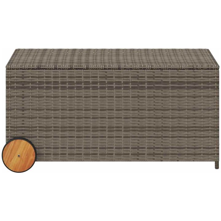 Dynbox på hjul grå 190L konstrottning vidaXL 107 x 55 x 50/53 cm – bild 4