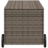 Dynbox på hjul grå 190L konstrottning vidaXL 107 x 55 x 50/53 cm – miniatyr 5