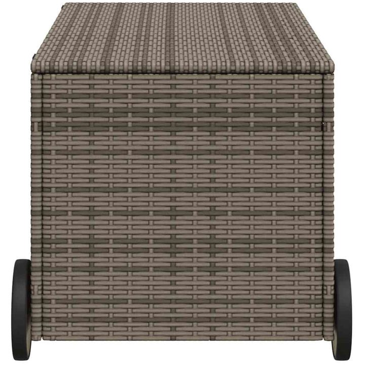 Dynbox på hjul grå 190L konstrottning vidaXL 107 x 55 x 50/53 cm – bild 5