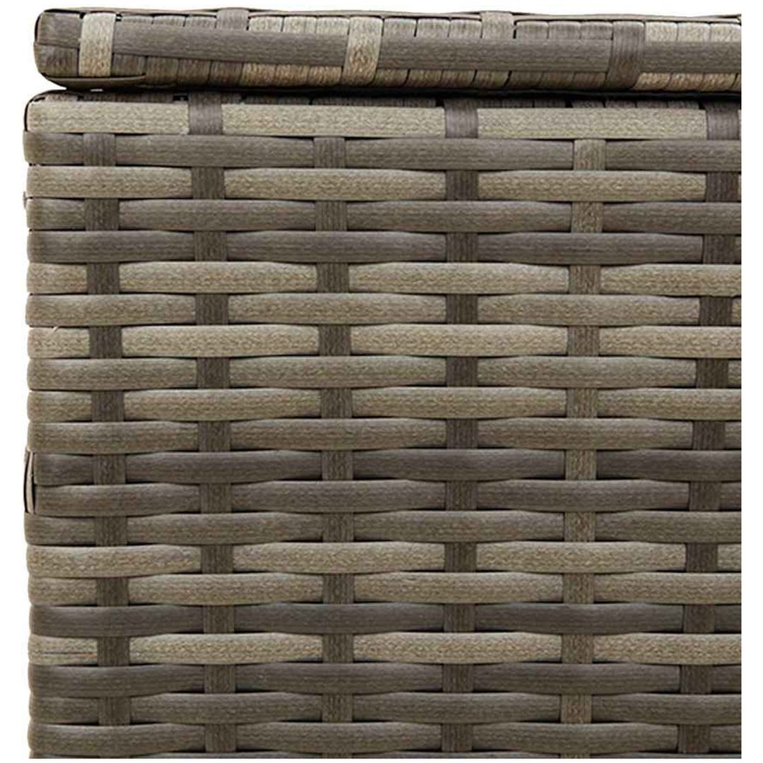 Dynbox på hjul grå 190L konstrottning vidaXL 107 x 55 x 50/53 cm – bild 9