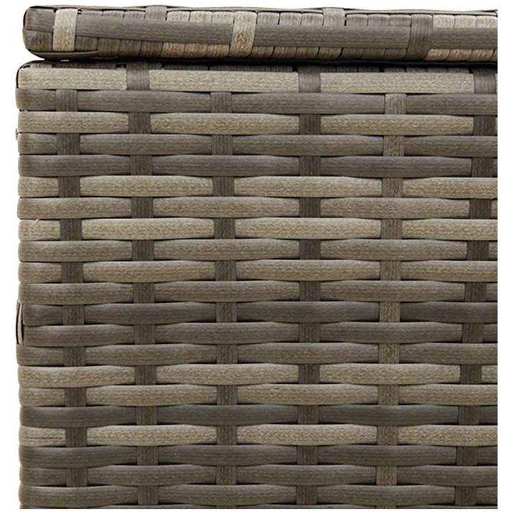 Dynbox på hjul grå 190L konstrottning vidaXL 107 x 55 x 50/53 cm – bild 9