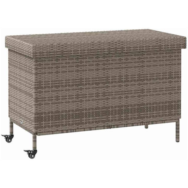 Dynbox på hjul grå konstrottning vidaXL 110 x 55 x 73 cm – bild 2