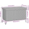 Dynbox på hjul grå konstrottning vidaXL 110 x 55 x 73 cm – miniatyr 11