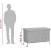Dynbox på hjul grå konstrottning vidaXL 110 x 55 x 73 cm – miniatyr 12