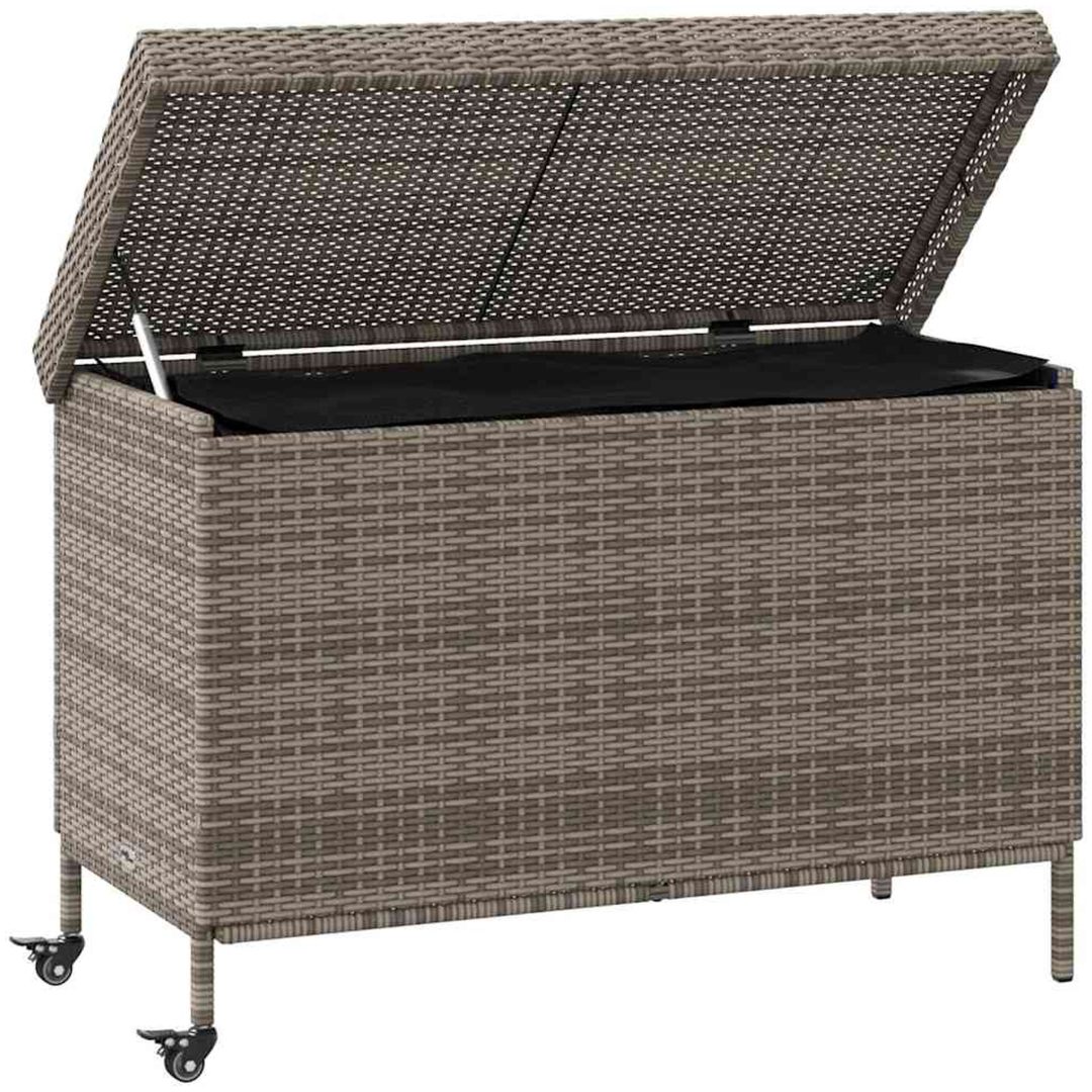 Dynbox på hjul grå konstrottning vidaXL 110 x 55 x 73 cm – bild 3