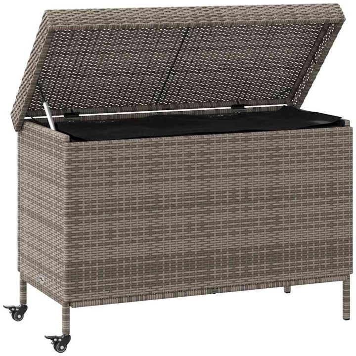 Dynbox på hjul grå konstrottning vidaXL 110 x 55 x 73 cm – bild 3