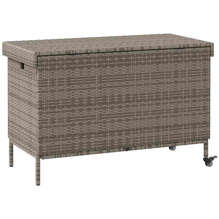 Dynbox på hjul grå konstrottning vidaXL 110 x 55 x 73 cm – bild 6