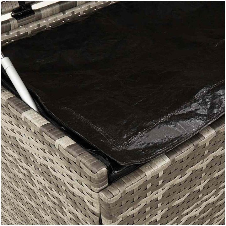 Dynbox på hjul grå konstrottning vidaXL 110 x 55 x 73 cm – bild 8