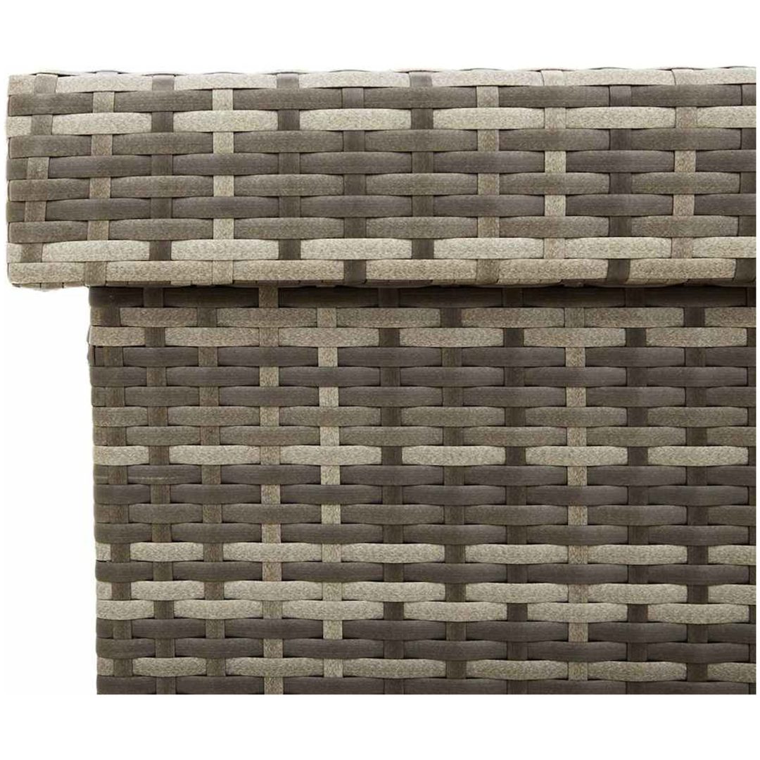 Dynbox på hjul grå konstrottning vidaXL 110 x 55 x 73 cm – bild 9