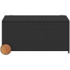 Dynbox på hjul svart 190L konstrottning vidaXL 107 x 55 x 50/53 cm – miniatyr 4