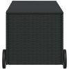 Dynbox på hjul svart 190L konstrottning vidaXL 107 x 55 x 50/53 cm – miniatyr 5
