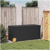 Dynbox på hjul svart 283L konstrottning vidaXL 127 x 55 x 56/59.5 cm – miniatyr 3