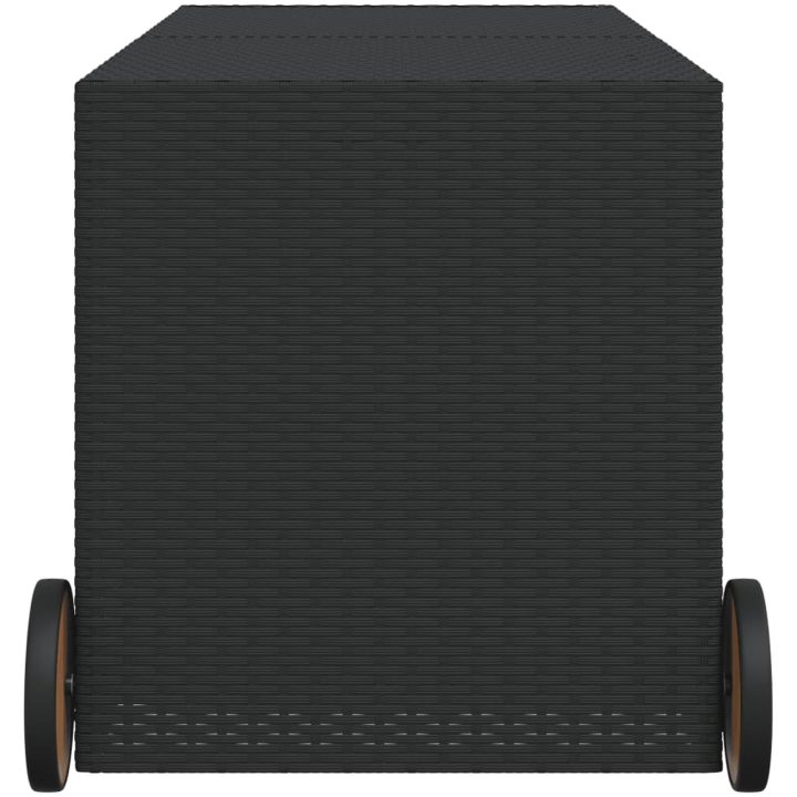 Dynbox på hjul svart 283L konstrottning vidaXL 127 x 55 x 56/59.5 cm – bild 5