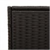 Dynbox på hjul svart 283L konstrottning vidaXL 127 x 55 x 56/59.5 cm – miniatyr 9