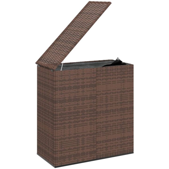 Dynbox PE-rotting brun vidaXL 100 x 49 x 103.5 cm – bild 4