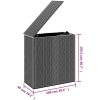 Dynbox PE-rotting brun vidaXL 100 x 49 x 103.5 cm – miniatyr 6