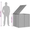 Dynbox PE-rotting brun vidaXL 100 x 97.5 x 104 cm – miniatyr 11