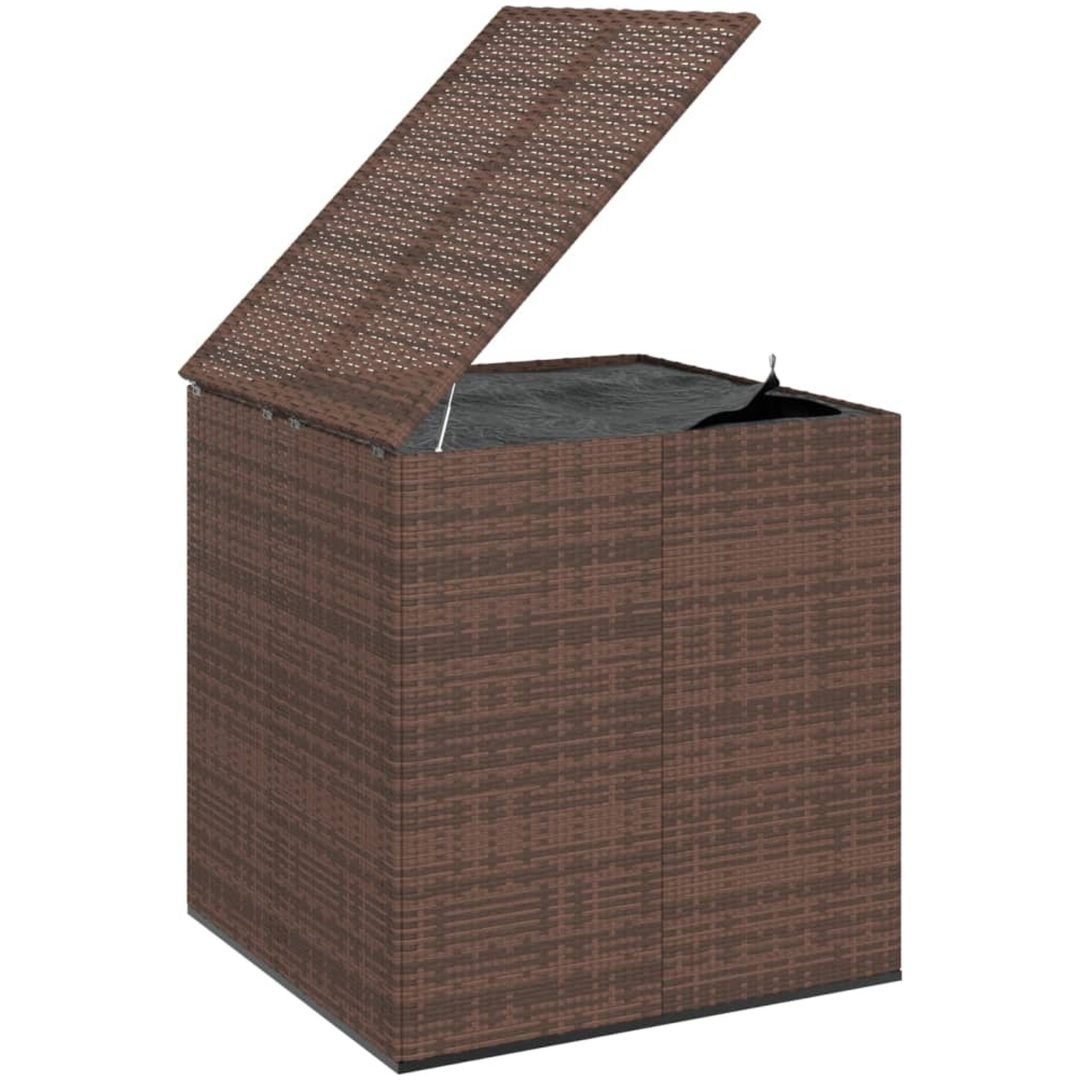 Dynbox PE-rotting brun vidaXL 100 x 97.5 x 104 cm – bild 4