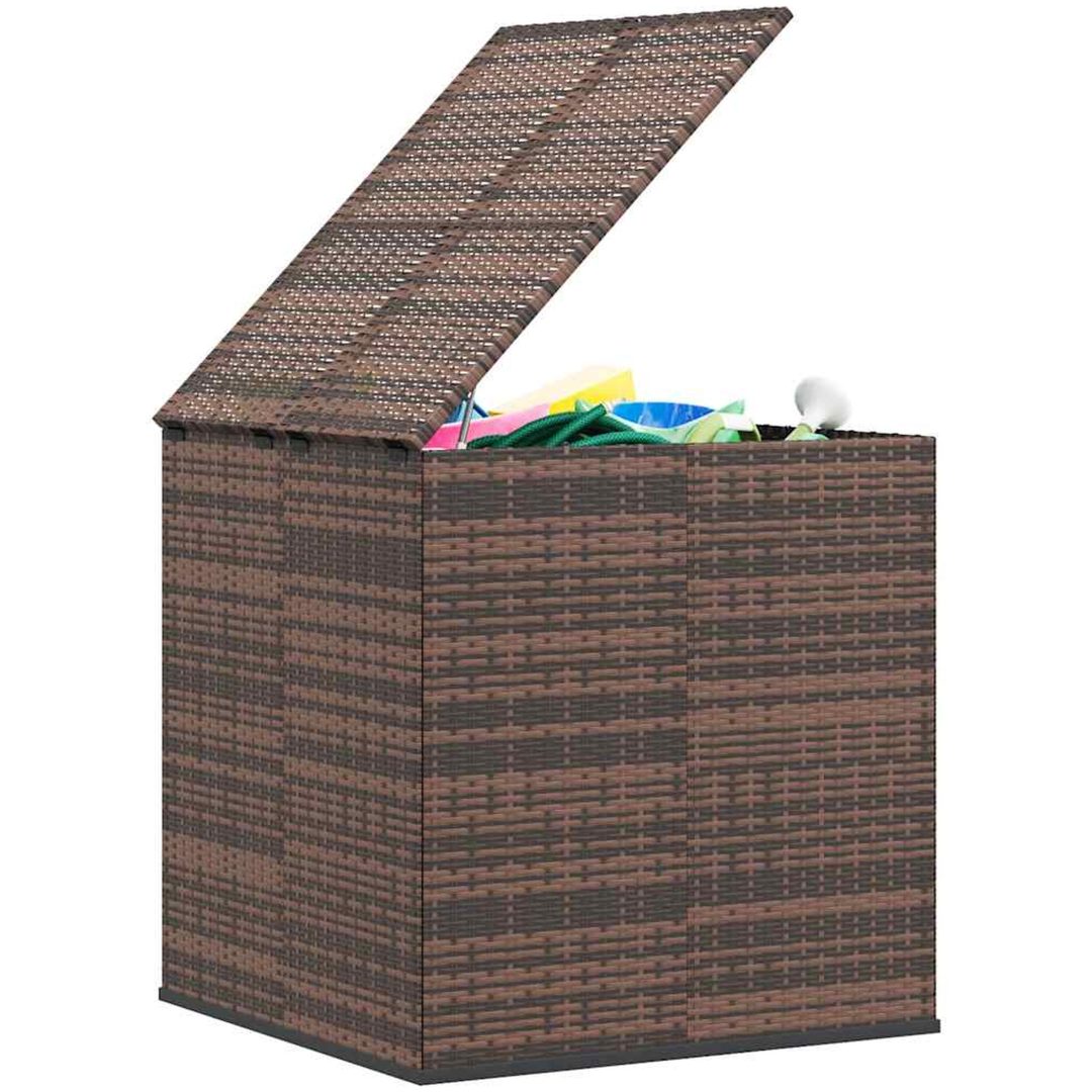 Dynbox PE-rotting brun vidaXL 100 x 97.5 x 104 cm – bild 7