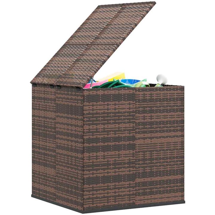 Dynbox PE-rotting brun vidaXL 100 x 97.5 x 104 cm – bild 7