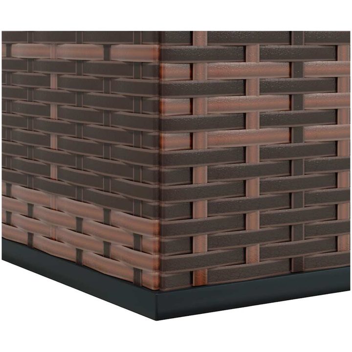 Dynbox PE-rotting brun vidaXL 100 x 97.5 x 104 cm – bild 8