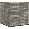 Dynbox PE-rotting grå vidaXL 100 x 97.5 x 104 cm – miniatyr 2